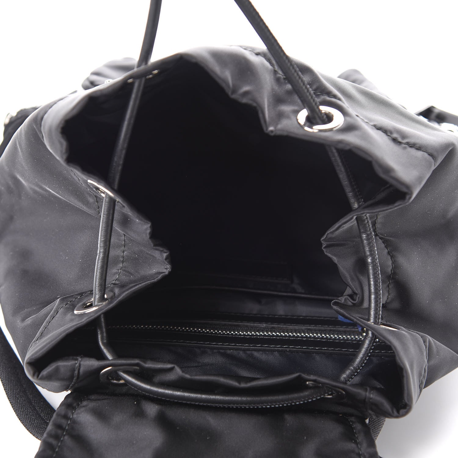 Burberry Nylon Logo Print Medium Rucksack Backpack Black 4 of 8