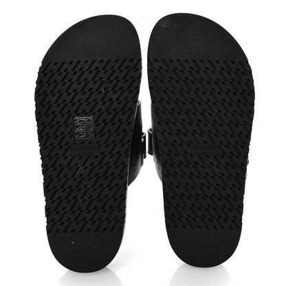 Hermes Calfskin Womens Chypre Sandals 37 Black 5 of 9