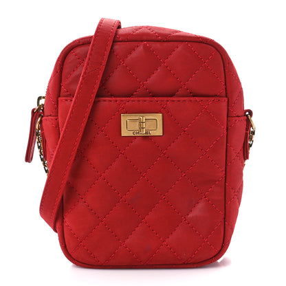 Chanel Iridescent Calfskin Quilted Reissue Camera Case Red 1 of 11