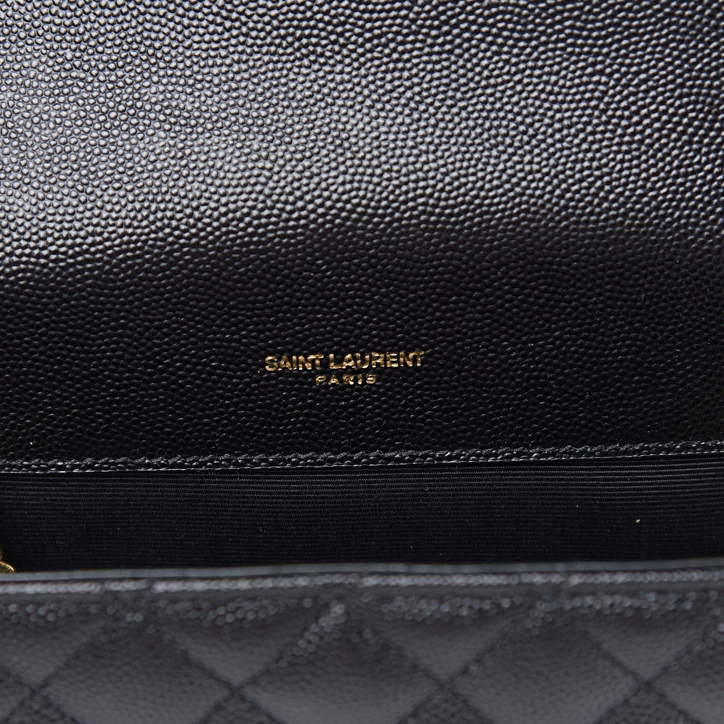 Grain De Poudre Textured Mixed Matelasse Triquilt Small Monogram Satchel Black
