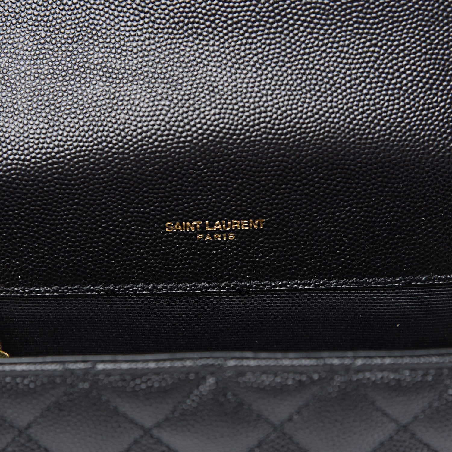 Saint Laurent Grain De Poudre Textured Mixed Matelasse Triquilt Small Monogram Satchel Black 5 of 10