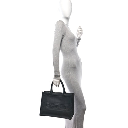 Christian Dior Calfskin Embossed Medium Book Tote Black 2 of 10