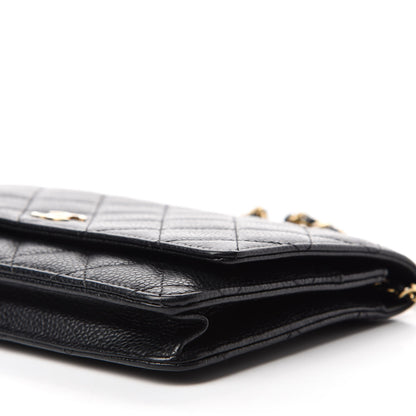 Chanel Caviar Quilted Wallet On Chain WOC Black 7 of 12