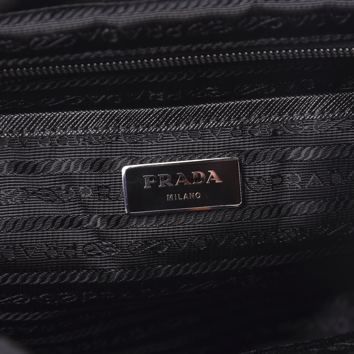 Prada Tessuto Nylon Saffiano Medium Backpack Black 5 of 8