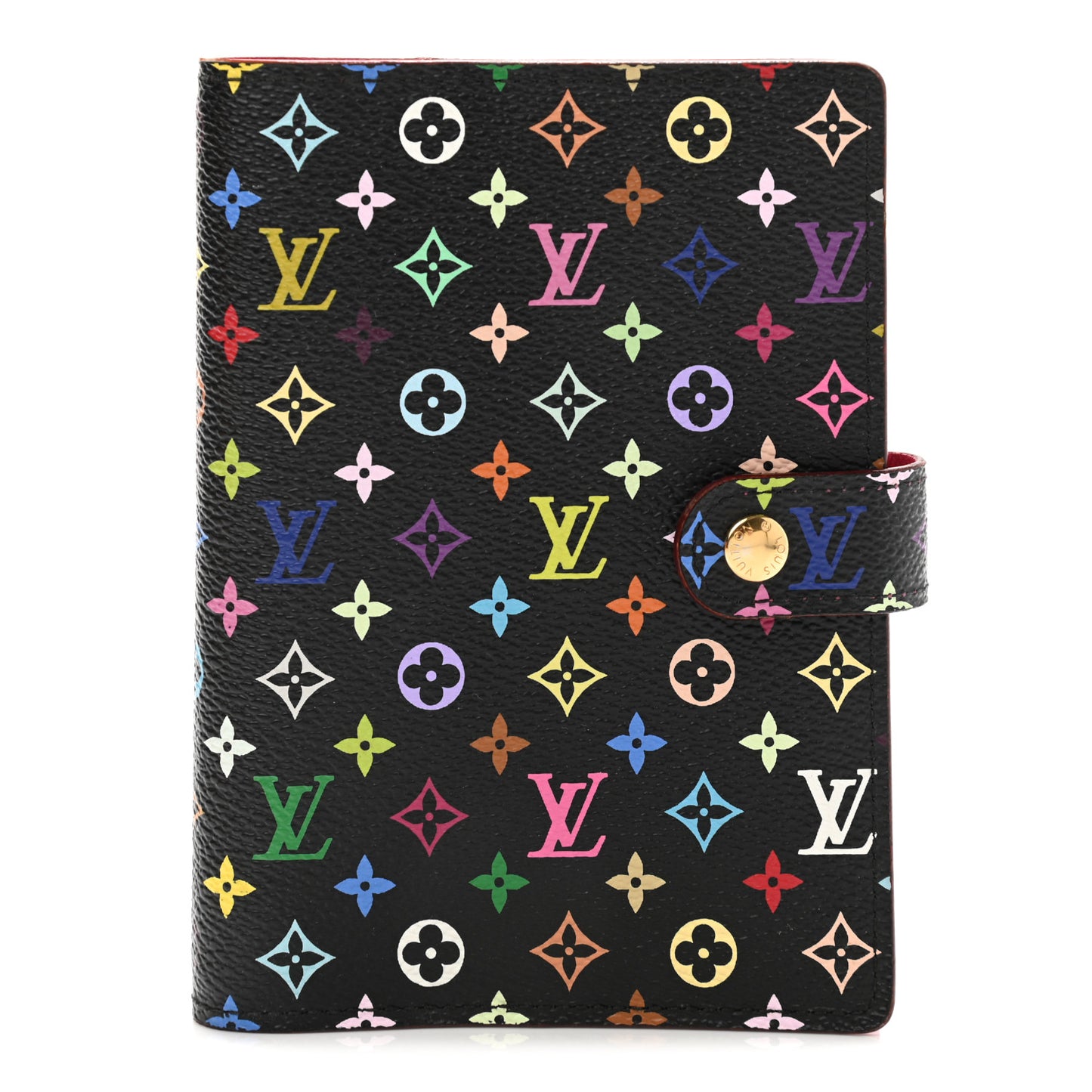 Monogram Multicolor Small Ring Agenda Cover Black Grenade