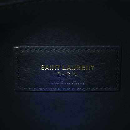 Saint Laurent Supple Calfskin Large Le 5 A 7 Soft Hobo Bleu Abysse 6 of 10