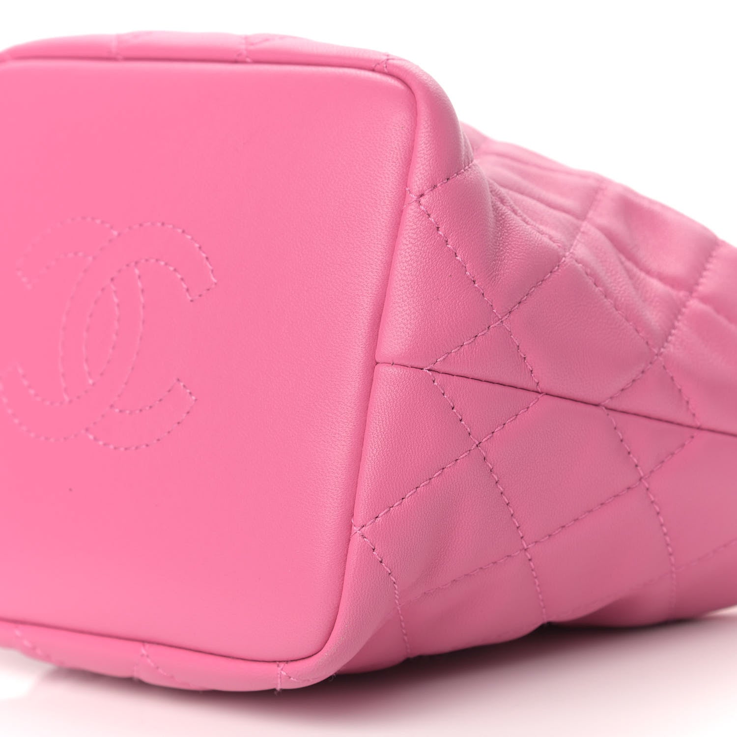 Chanel Lambskin Quilted Small Perfect Meeting Hobo Pink 9 of 10