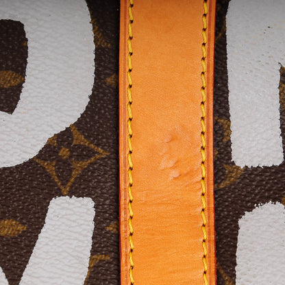 Louis Vuitton Graffiti Keepall 50 Silver 10 of 10