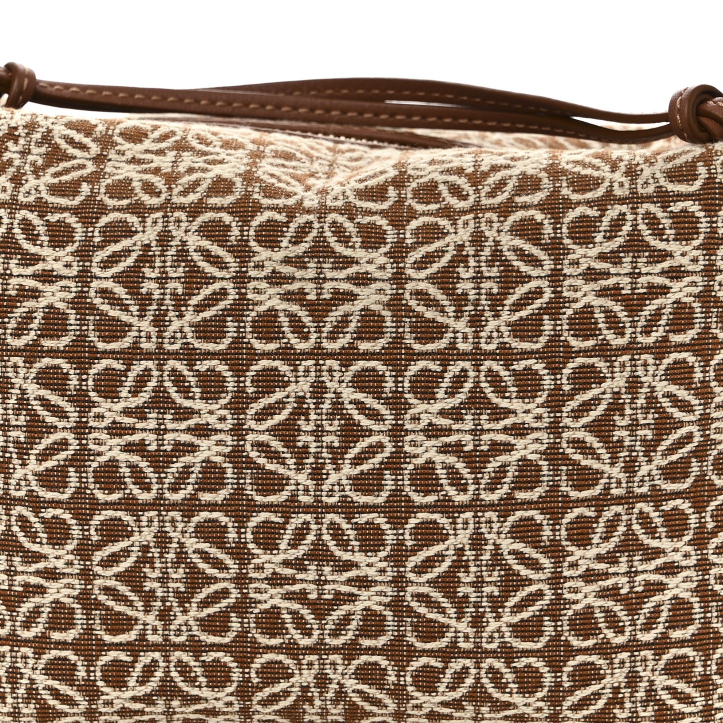 Jacquard Anagram Calfskin Small Cubi Bag Tan Pecan