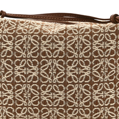 Loewe Jacquard Anagram Calfskin Small Cubi Bag Tan Pecan 8 of 13