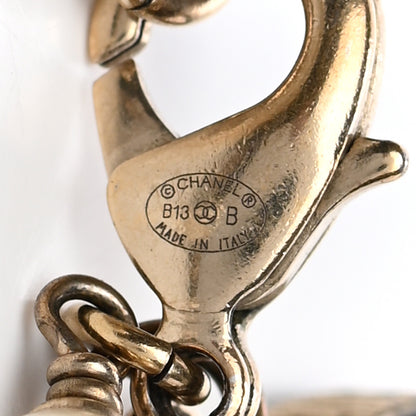 Chanel Enamel Pearl Beaded CC Bracelet Gold 8 of 9