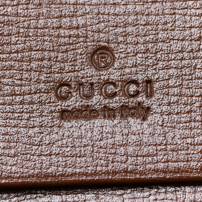 Gucci GG Supreme Monogram Geometric Horsebit 1955 Card Case Wallet Beige Brown Sugar Multicolor 6 of 8