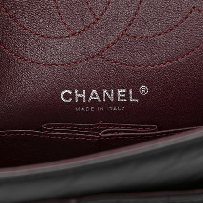 Chanel Aged Calfskin Chevron Quilted 2.55 Reissue 225 Flap So Black 6 of 10