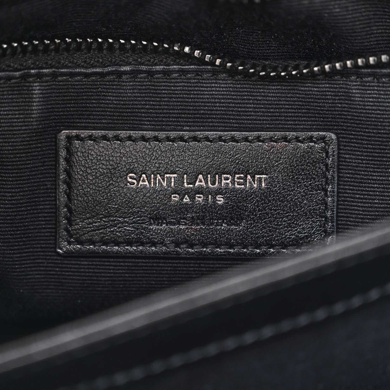 Saint Laurent Calfskin Y Quilted Monogram Monochrome Toy Loulou Crossbody Bag Black 6 of 11