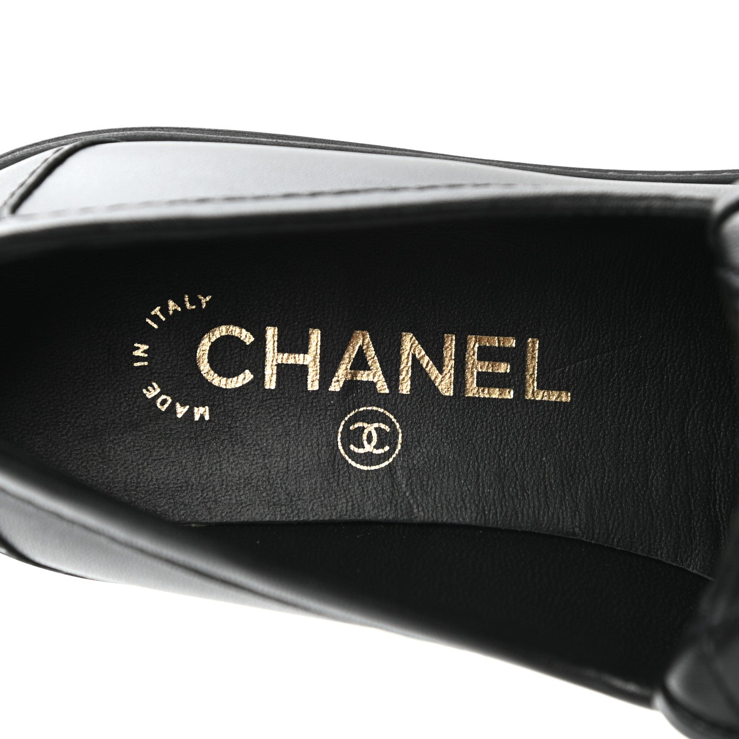 Chanel Lambskin Quilted CC Turnlock Loafers 37 Black 7 of 9