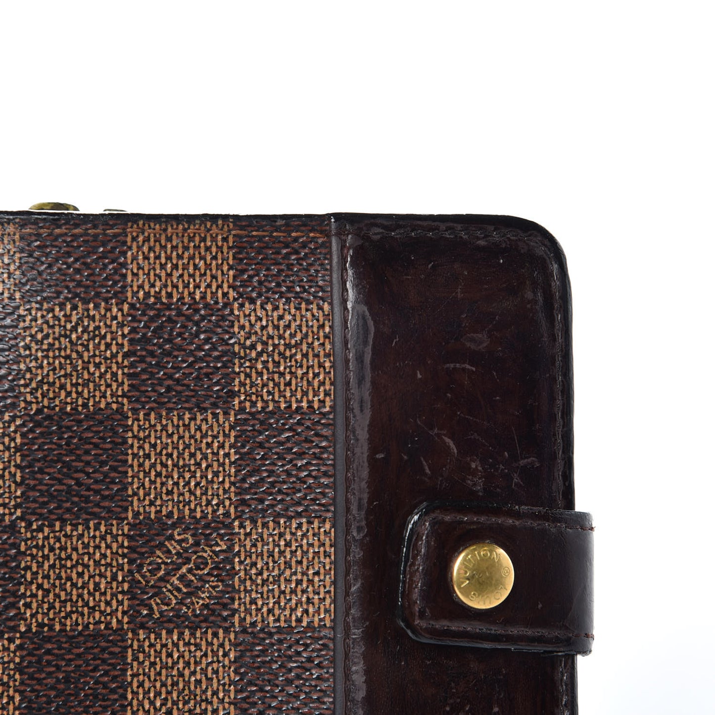 Damier Ebene Zippe Zipped Compact Wallet