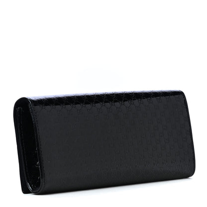 Gucci Patent Microguccissima Small Broadway Clutch Black 2 of 4