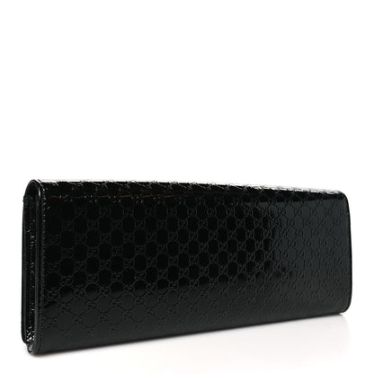 Gucci Patent Microguccissima Small Broadway Clutch Black 3 of 9