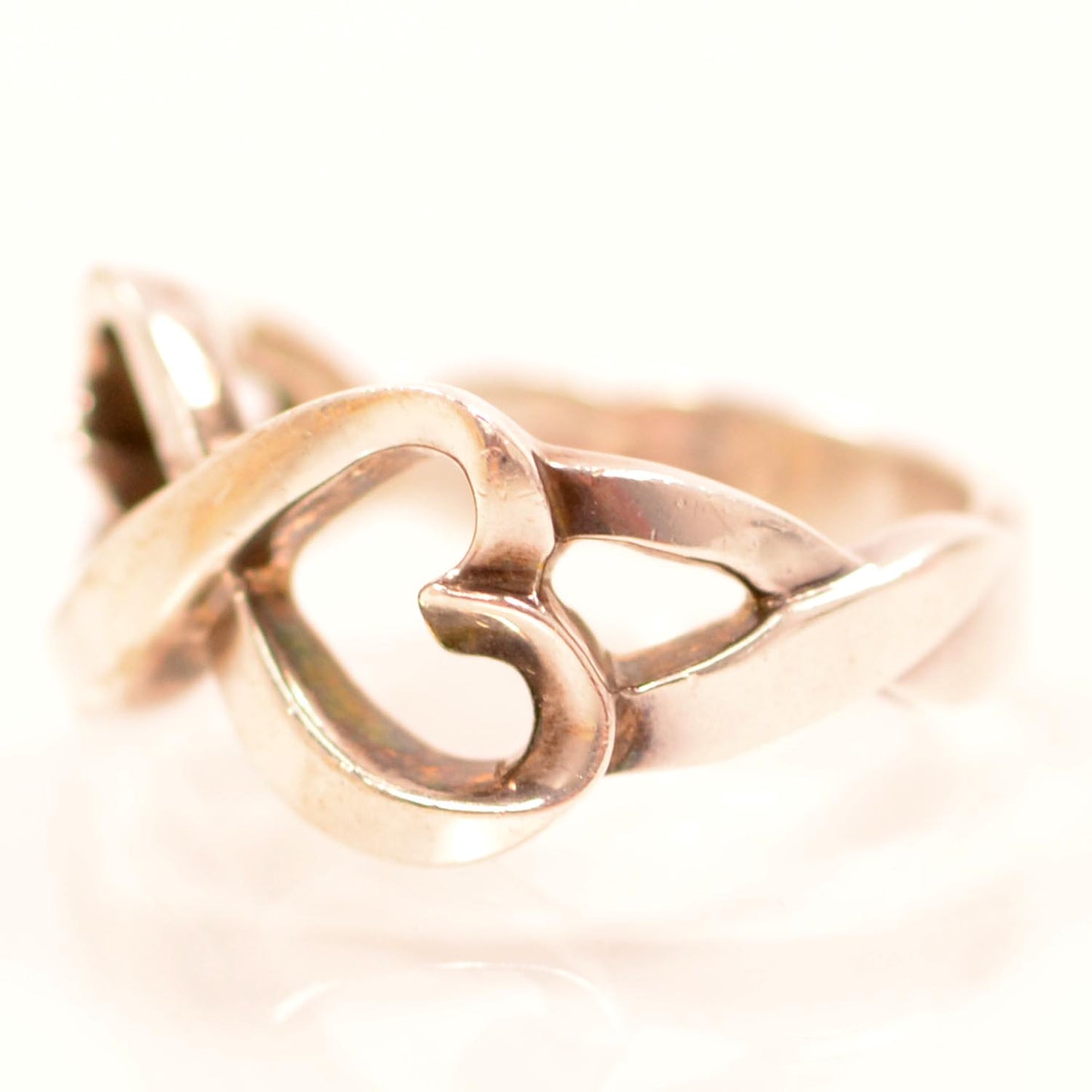 Sterling Silver Paloma Picasso Double Loving Heart Ring 8.5