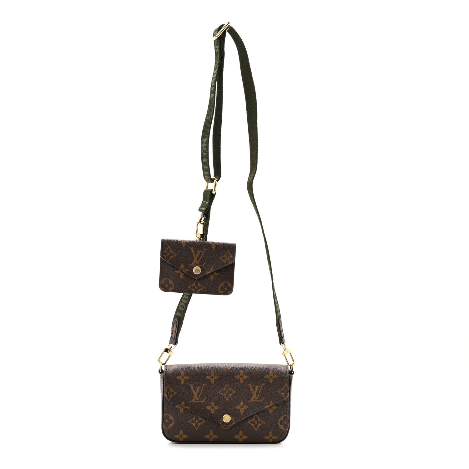 Louis Vuitton Monogram Felicie Strap & Go Kaki 1 of 12