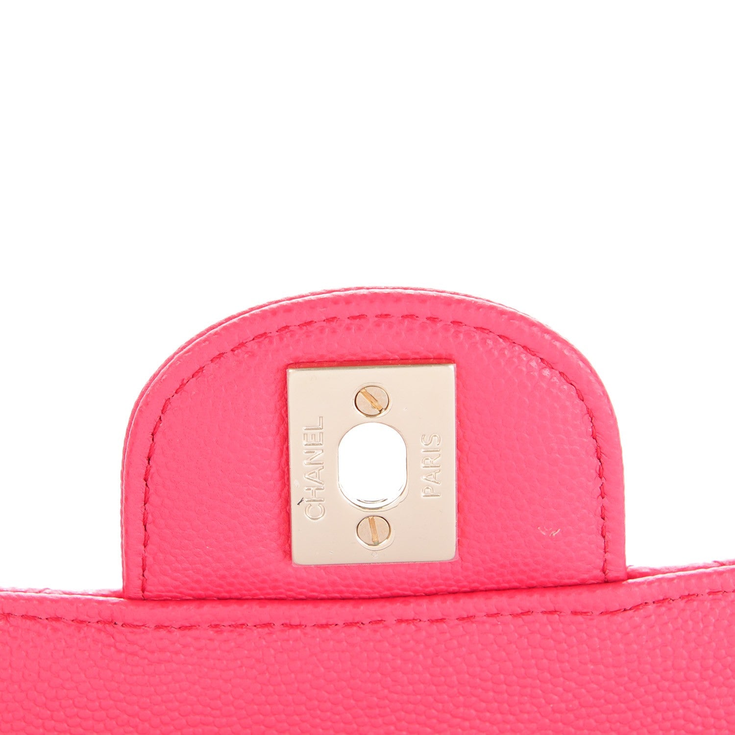 Chanel Caviar Quilted Mini Rectangular Flap Dark Pink 6 of 8