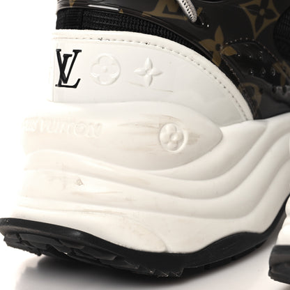 Louis Vuitton Monogram Calfskin Run 55 Sneakers 40 Black 8 of 9