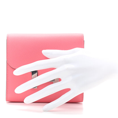 Hermes Evercolor Constance Short Wallet Rose Azalee 2 of 6