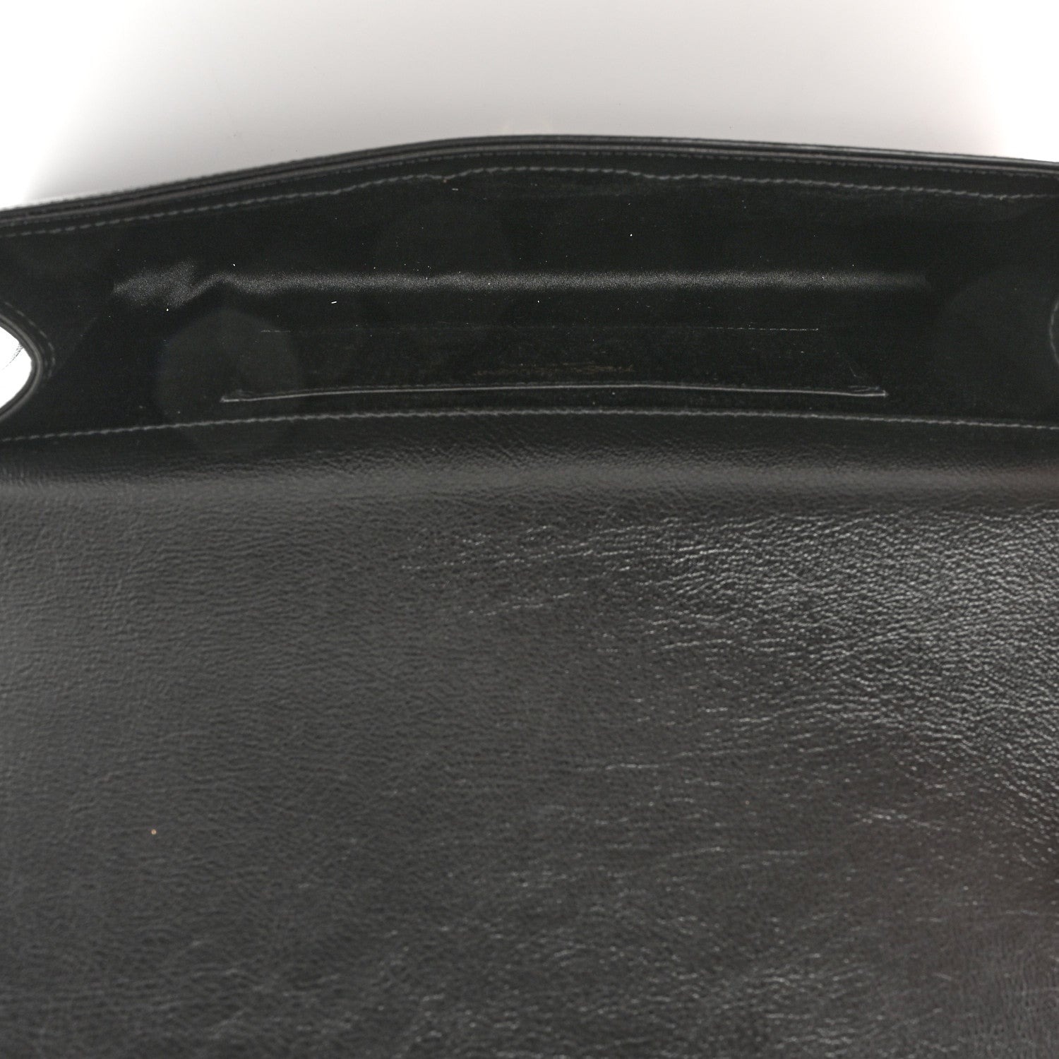 Saint Laurent Calfskin Monogram Large Belle De Jour Clutch Black 5 of 11