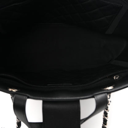 Chanel Caviar Quilted Large CC Box Shopping Tote Black 5 of 10