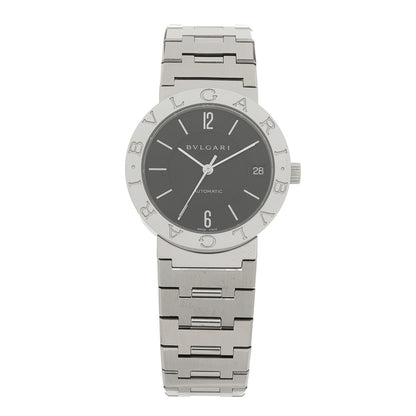 Bulgari Stainless Steel 33mm Automatic Watch Black 1 of 4