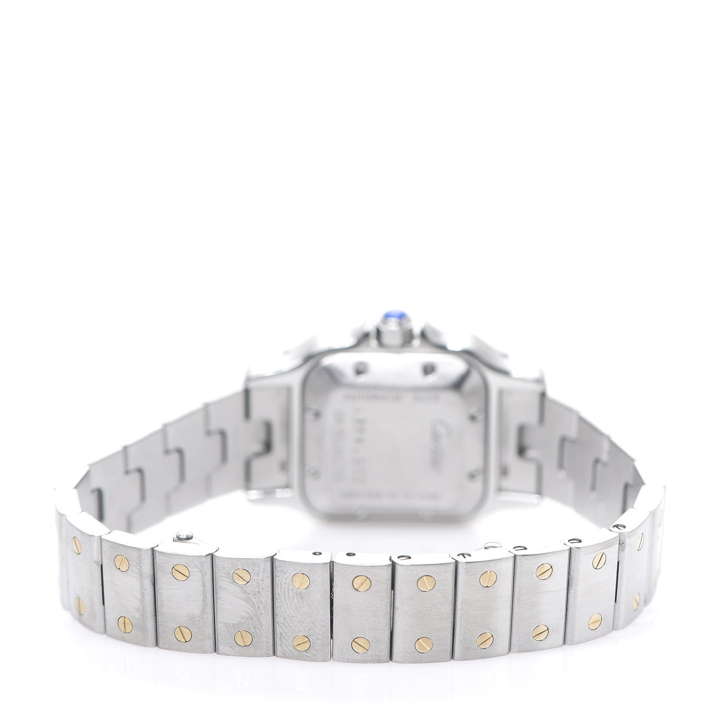 Stainless Steel 18K Yellow Gold 24mm Santos De Cartier Galbee Automatic Watch