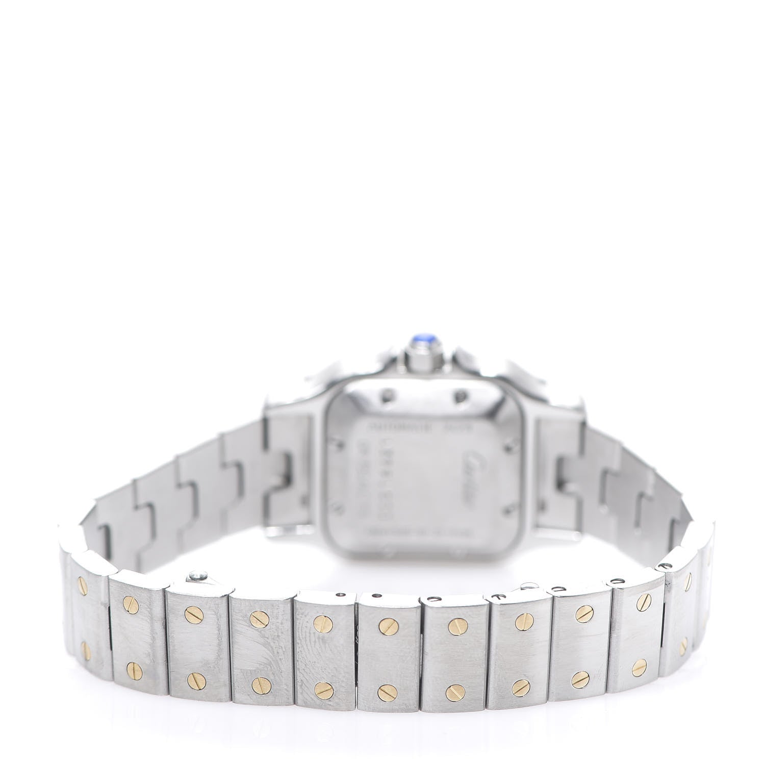 Cartier Stainless Steel 18K Yellow Gold 24mm Santos De Cartier Galbee Automatic Watch 3 of 6