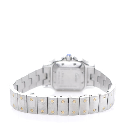 Cartier Stainless Steel 18K Yellow Gold 24mm Santos De Cartier Galbee Automatic Watch 3 of 6