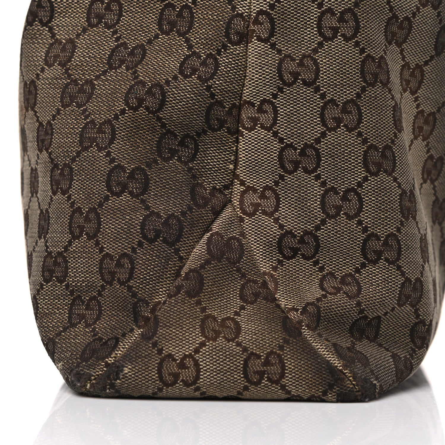 Gucci Monogram Medium Horsebit Chain Hobo Dark Brown 18 of 26