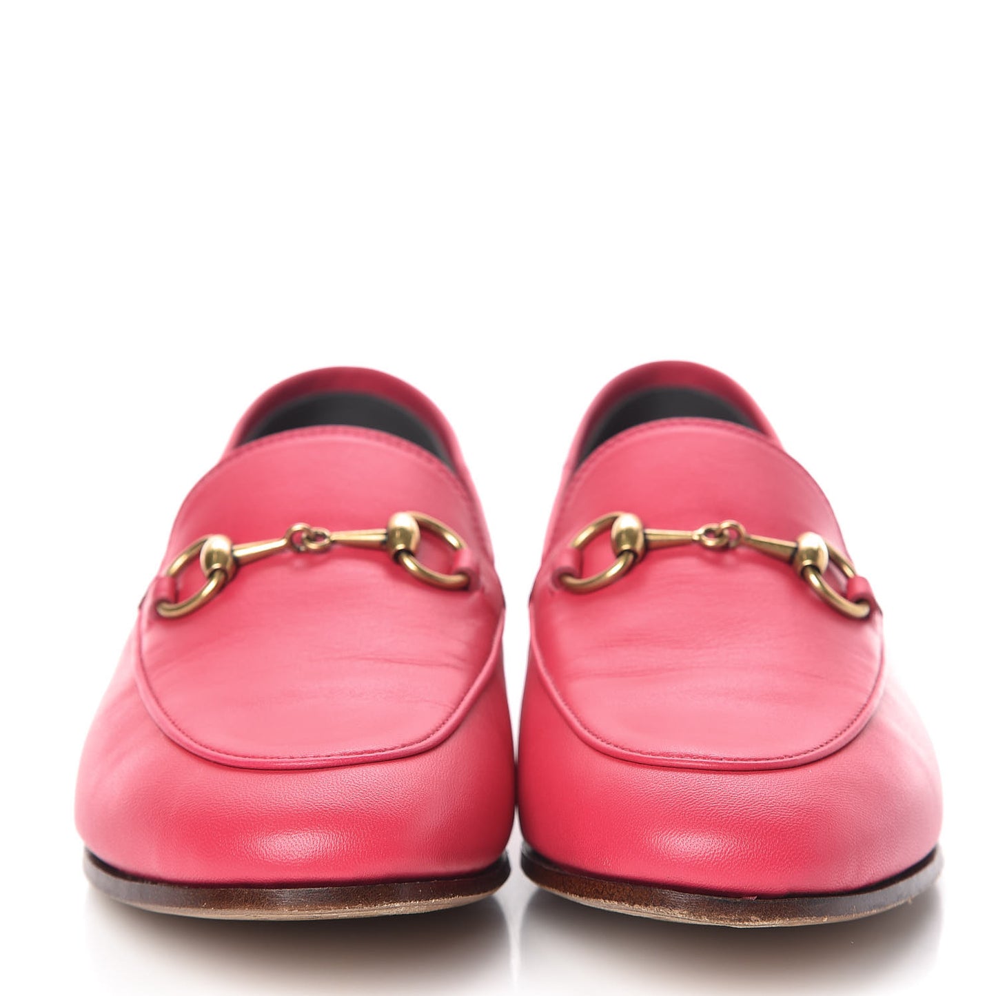 Lambskin Womens Brixton Horsebit Loafers 35 Hot Pink