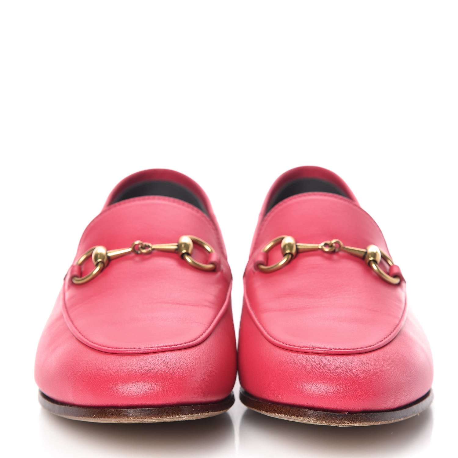 Gucci Lambskin Womens Brixton Horsebit Loafers 35 Hot Pink 2 of 11