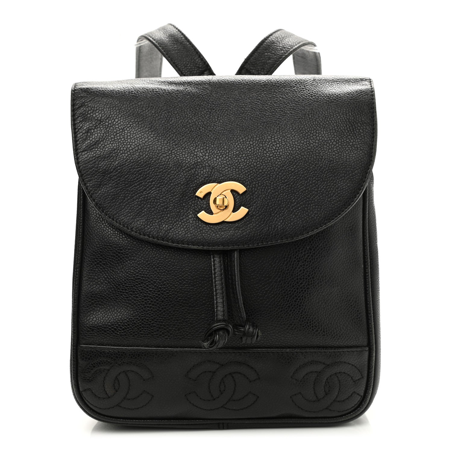 Chanel Caviar CC Backpack Black 1 of 10