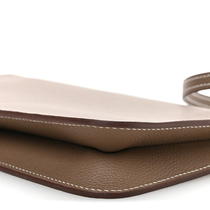Hermes Evercolor Chaine d'Ancre Zipengo Pochette To Go Etoupe 10 of 11