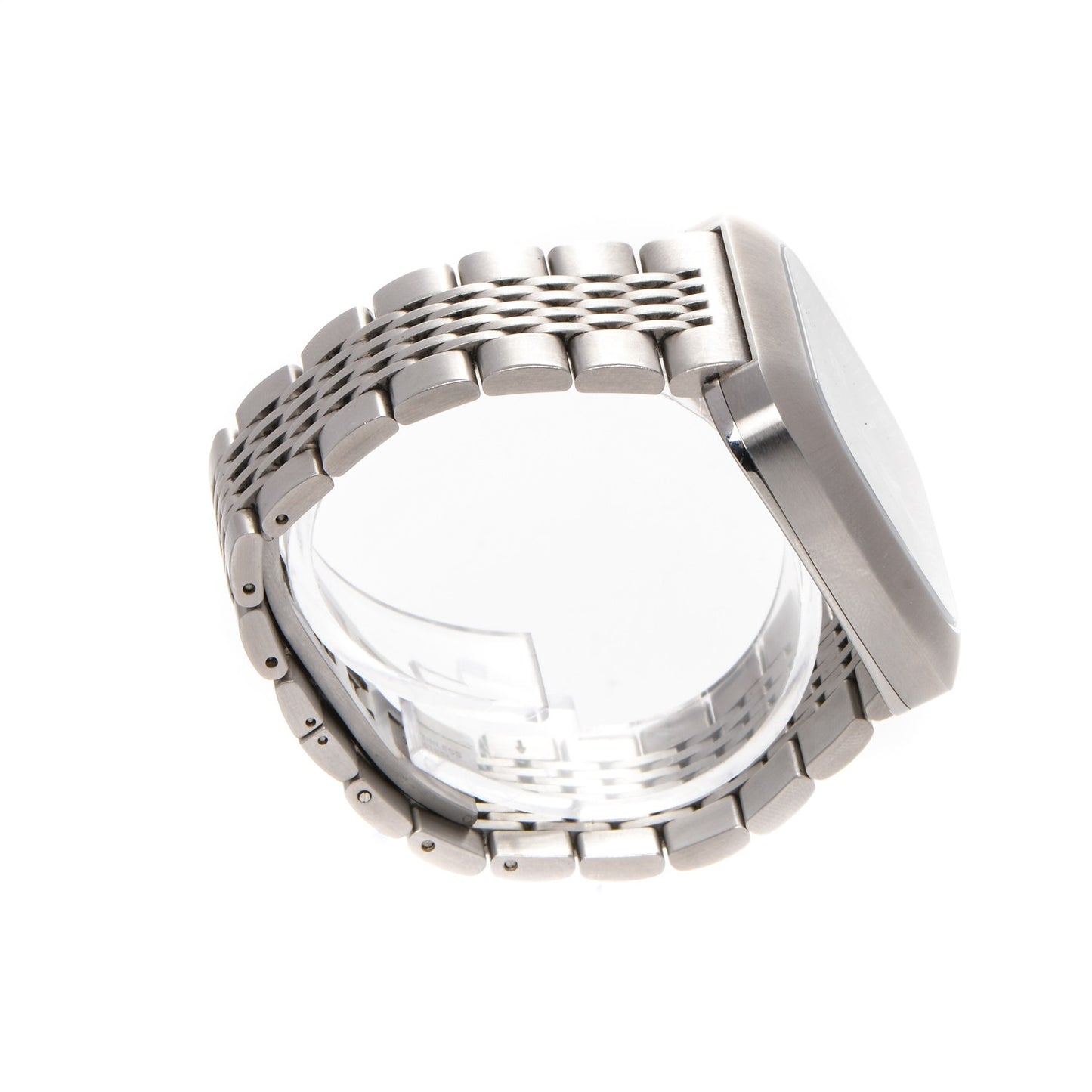 Stainless Steel 40mm G Coupe Square Quartz Watch Black