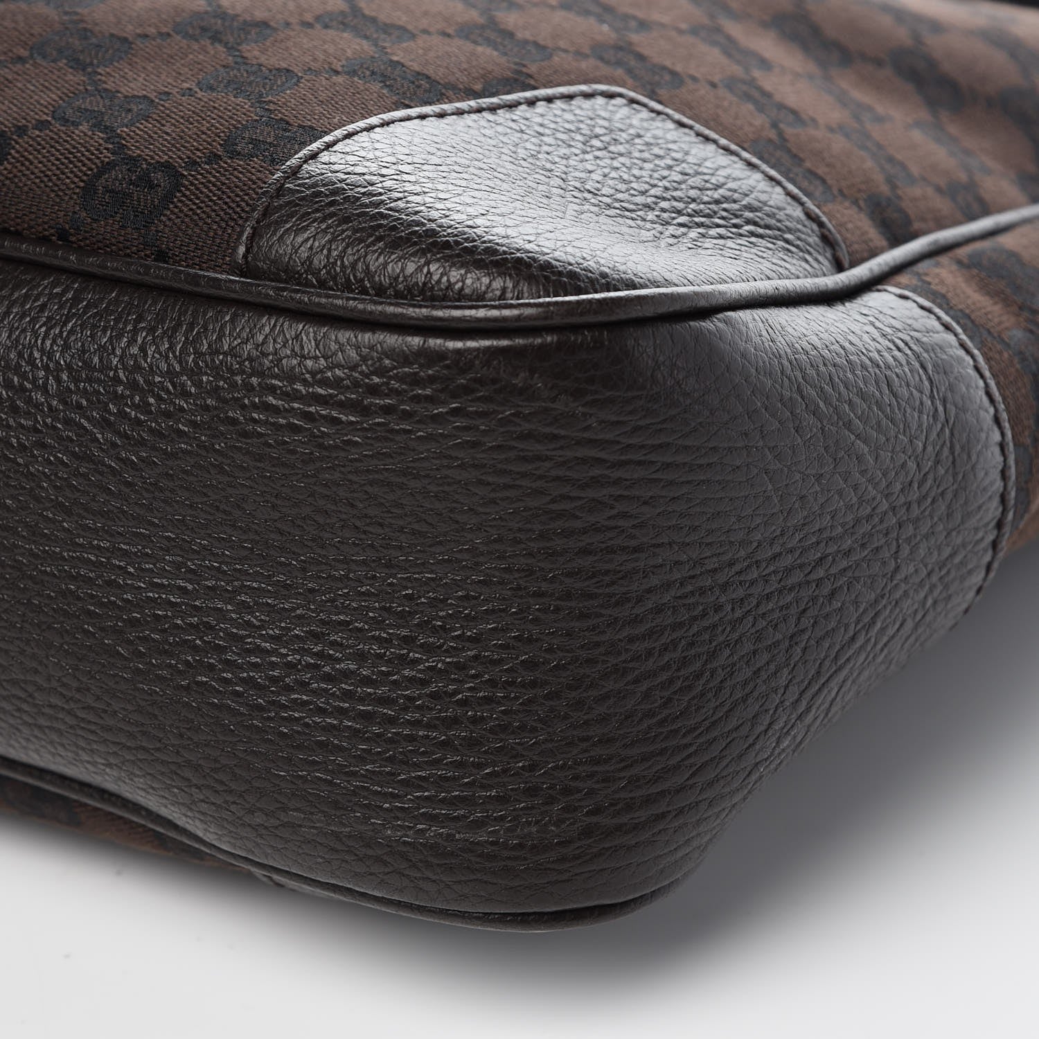 Gucci Monogram Large Messenger Bag Brown 10 of 11