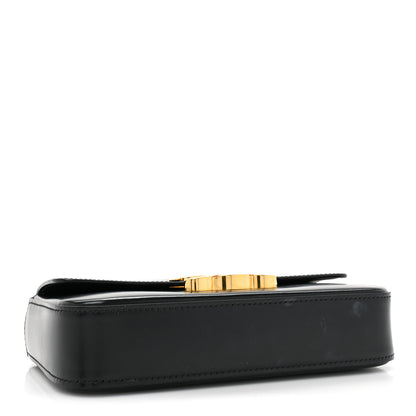 Celine Shiny Calfskin Triomphe Chain Shoulder Bag Black 4 of 12
