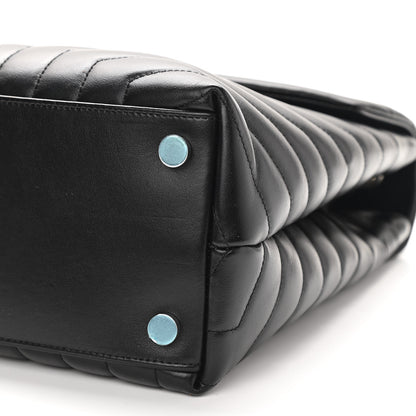 Saint Laurent Calfskin Y Quilted Monogram Large Loulou Chain Satchel Black 11 of 11