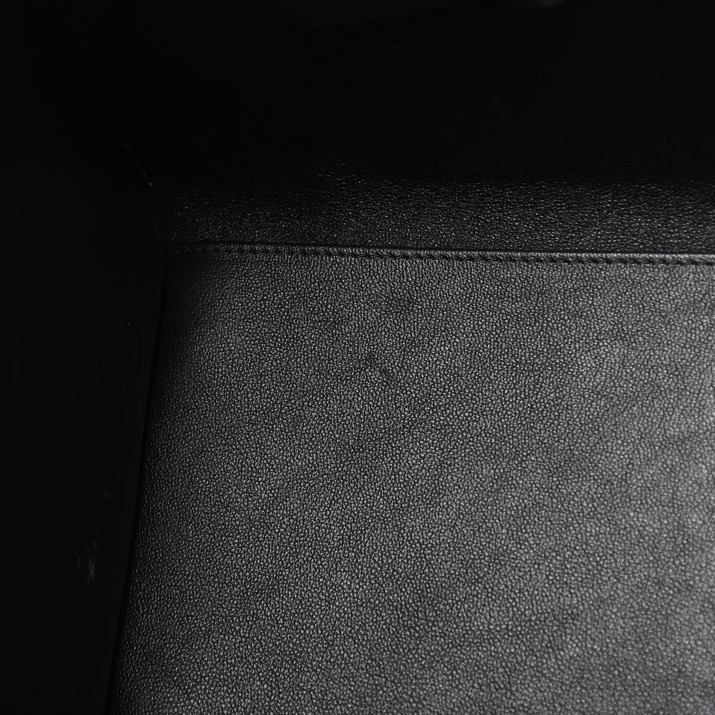 Satin Calfskin Mini Tri-Color Luggage Dark Grey