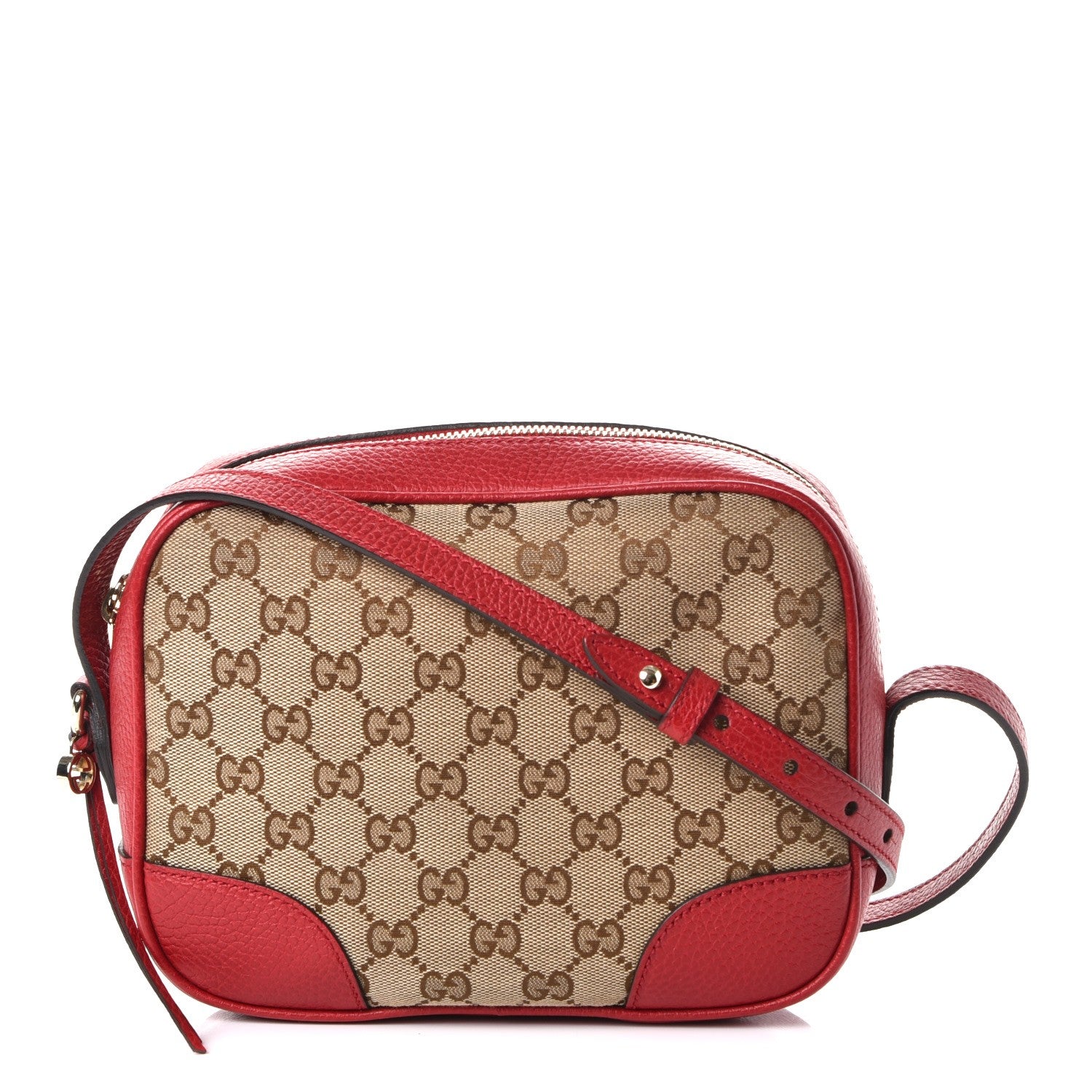 Gucci Monogram Mini Bree Messenger Bag Red 1 of 7
