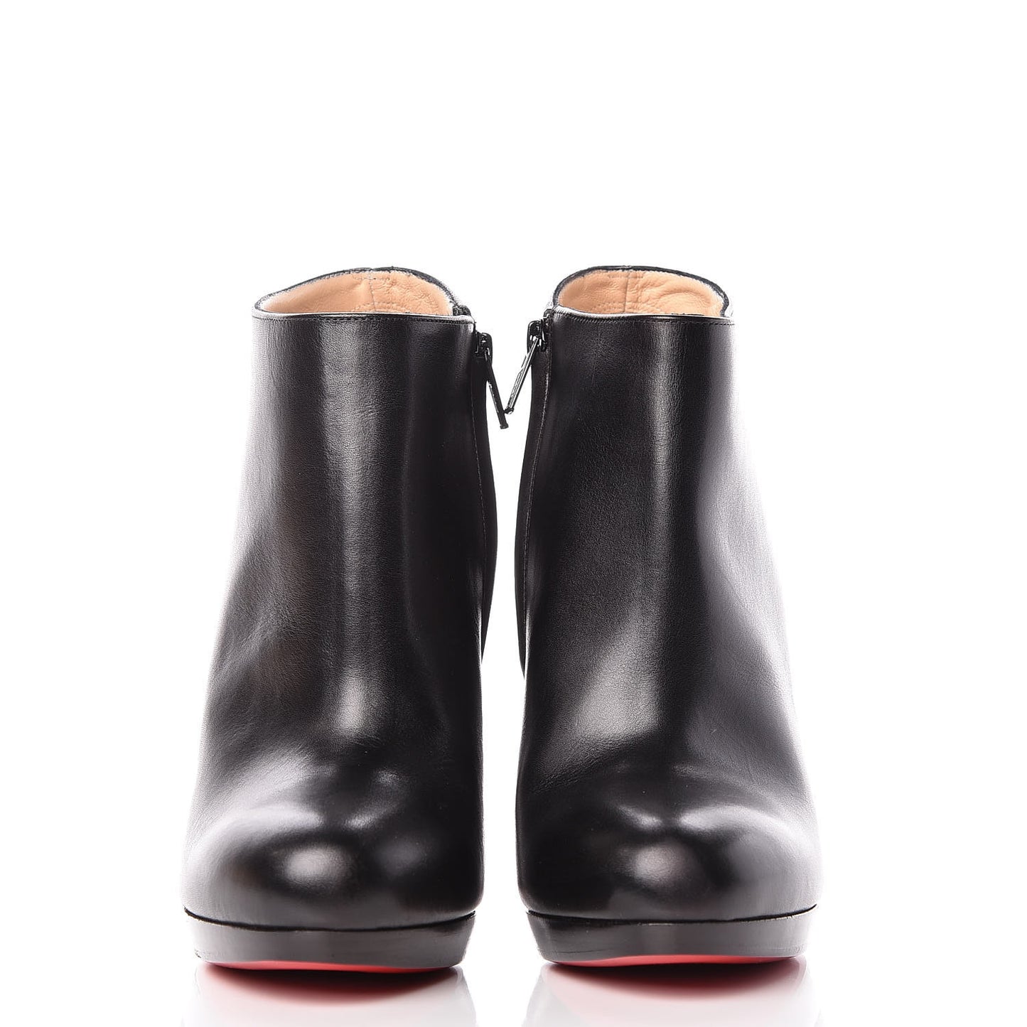 Calfskin Rock and Gold 120 Ankle Booties 37.5 Black