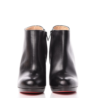 Christian Louboutin Calfskin Rock and Gold 120 Ankle Booties 37.5 Black 2 of 8
