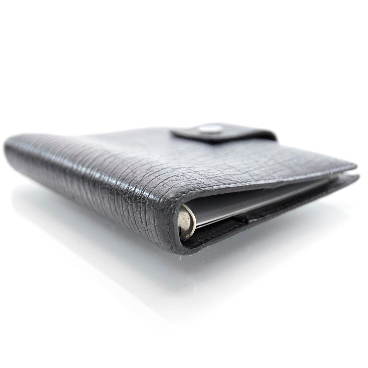 Leather Small Ring Agenda Black