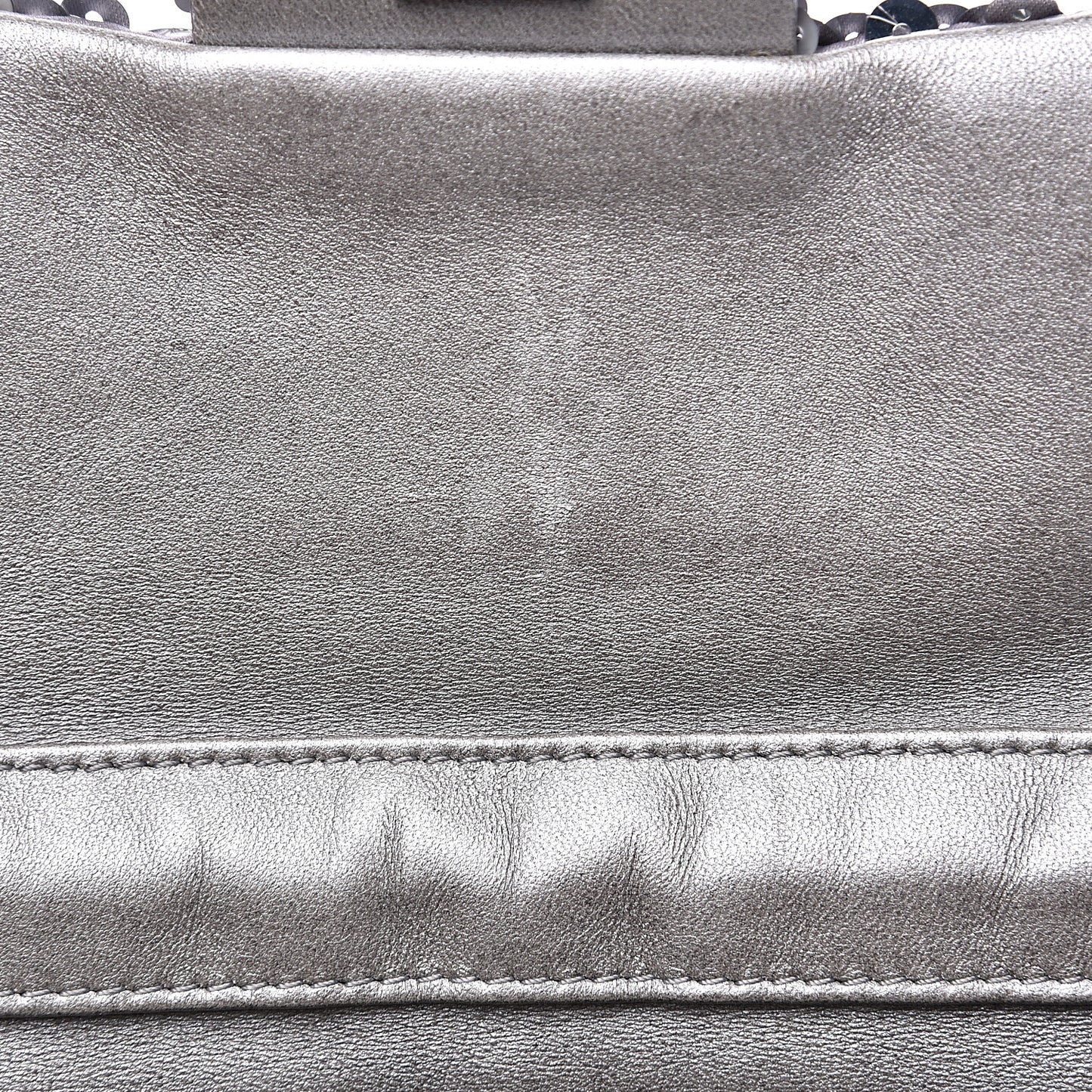Sequin Medium Single Flap Silver