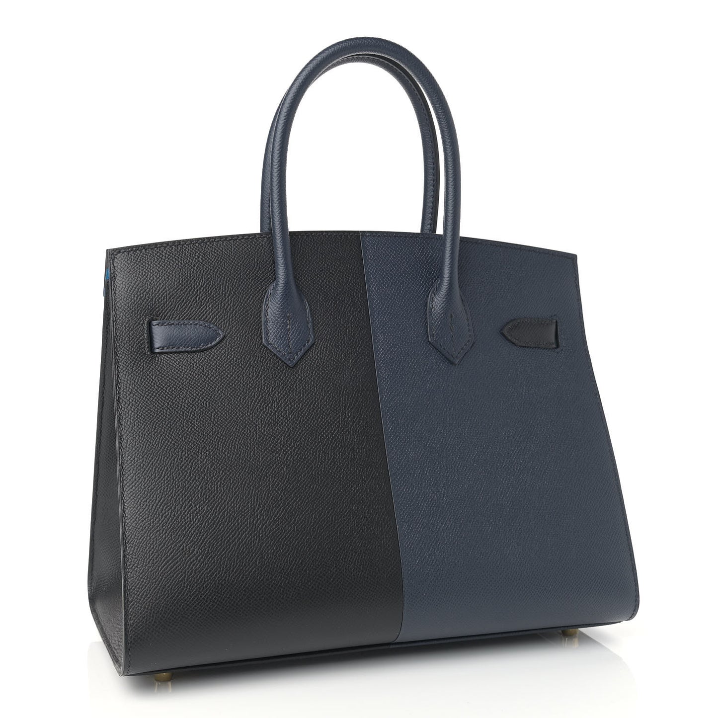 Epsom Casaque Birkin Sellier 30 Bleu Indigo Black Bleu Frida
