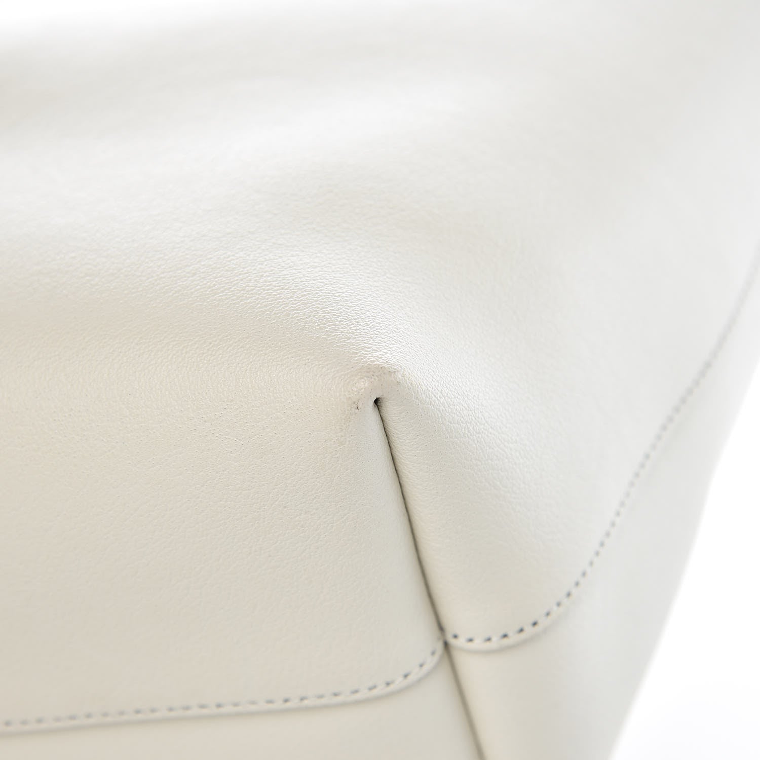 Saint Laurent Calfskin Large Shopping Tote Porcellana 11 of 12